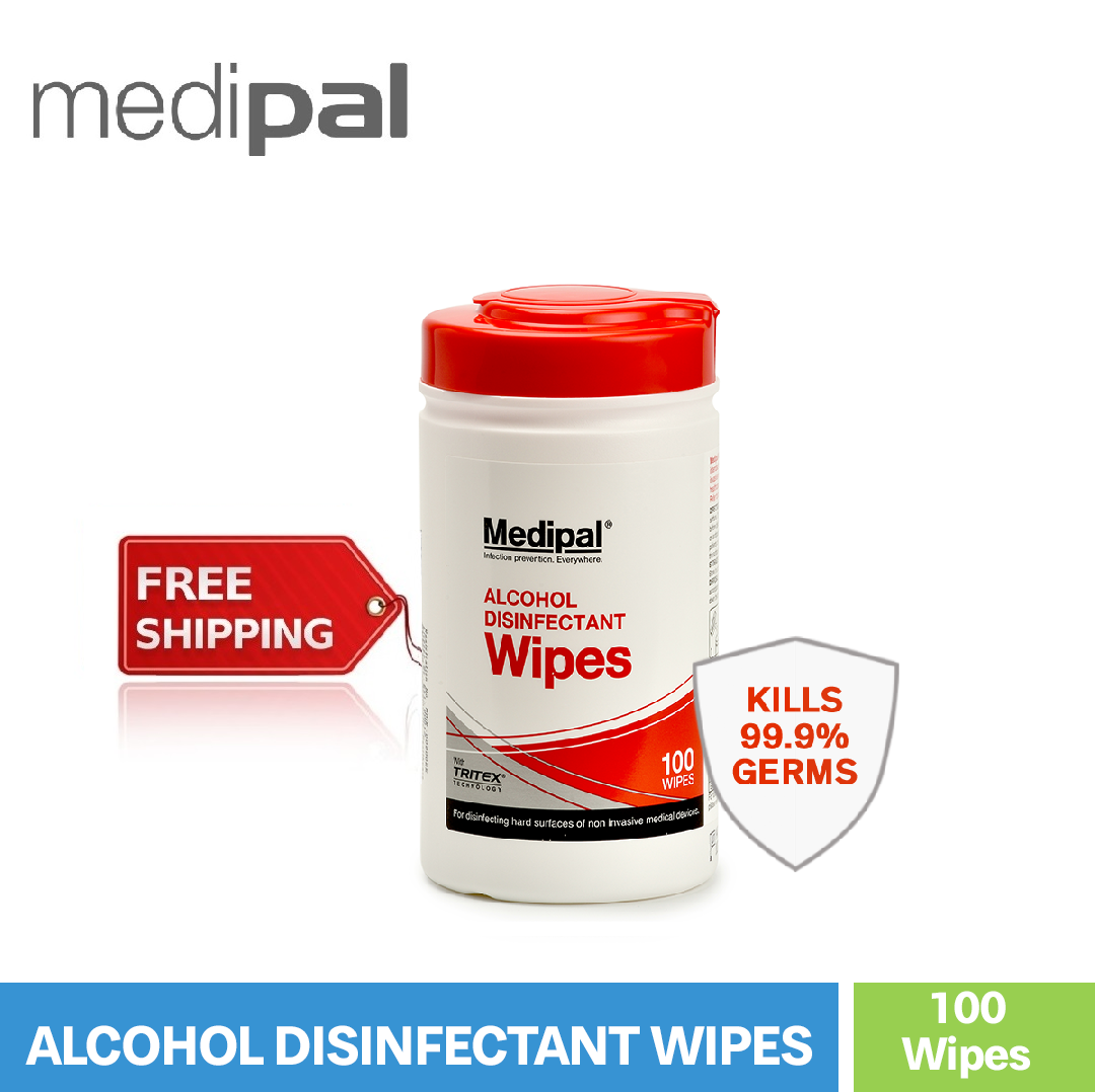 Medipal Alcohol Disinfectant Wipes 100 Wipes Medinostic Healthcare