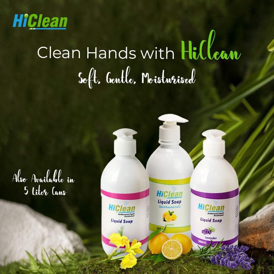 HiClean Antibacterial Liquid Soap - 1000ml (Lavender) Refill ...