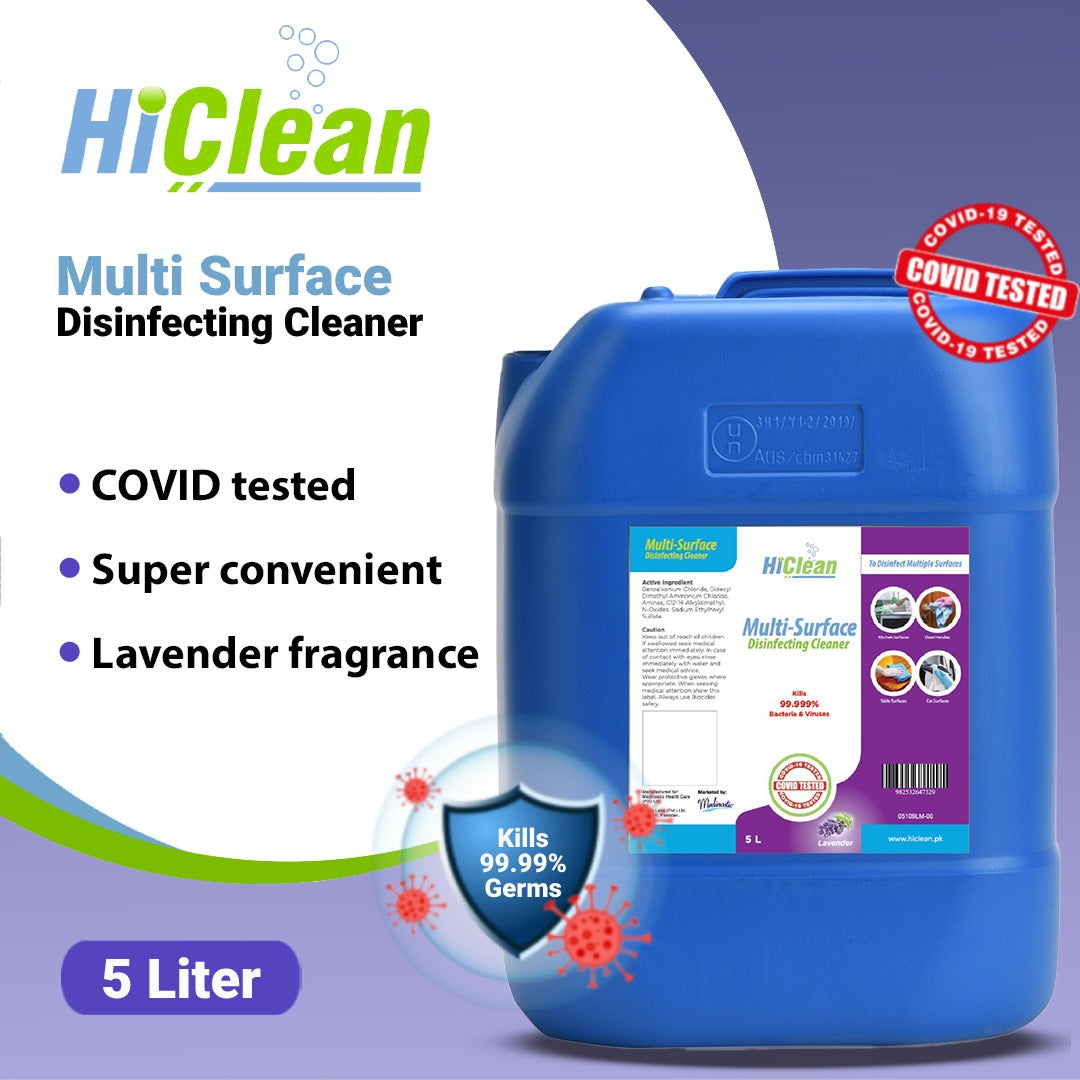 HiClean Multi Surface Disinfecting Cleaner - 5 Liter (Lavender ...