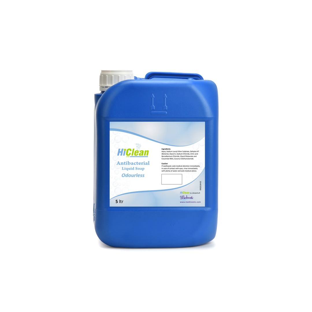 HiClean Antibacterial Liquid Soap - 5 Liter (Odourless) – Medinostic ...